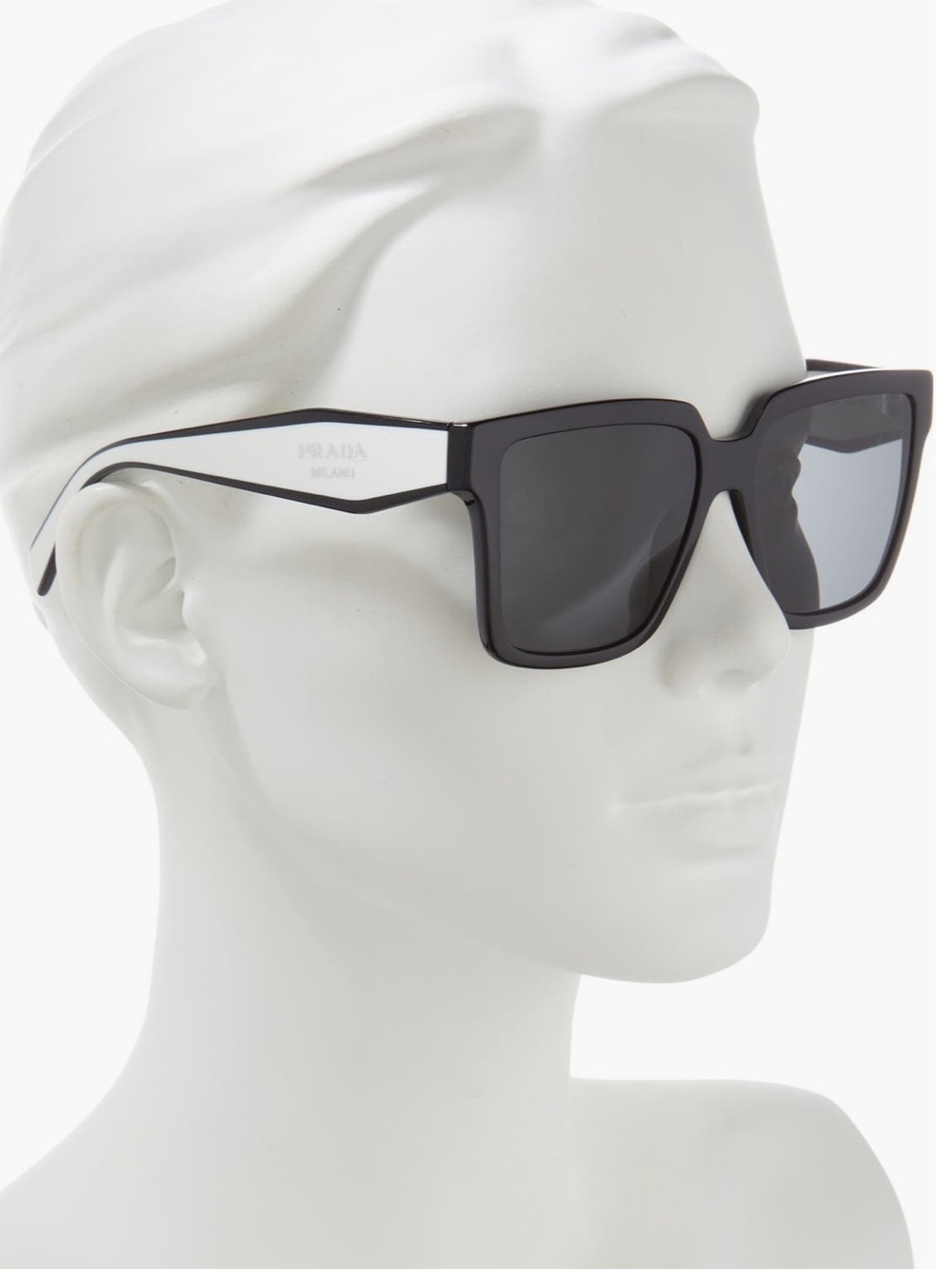Prada Black Square Frame Sunglasses - Prada Milano - Picture 3 of 3